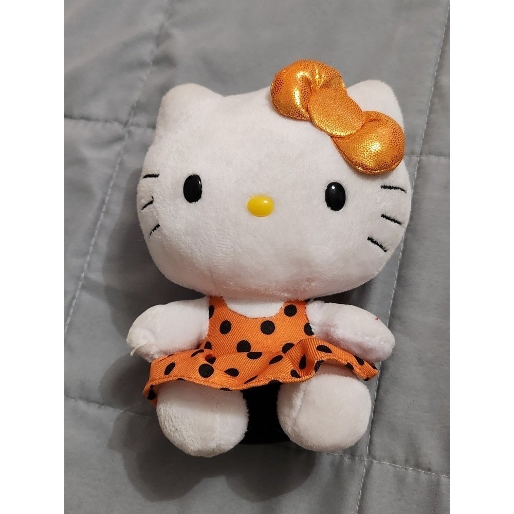 Sanrio Hello Kitty Plush Bundle Ty Beanie Baby Polka Dot & Tennessee Vols Orange - Picture 2 of 6